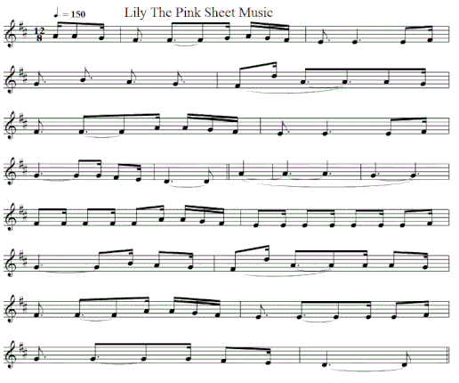 Lily the pink sheet music