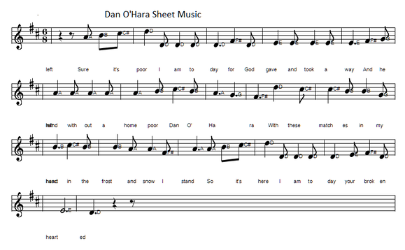Dan O'Hara sheet music