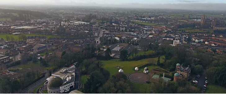 Armagh city from above