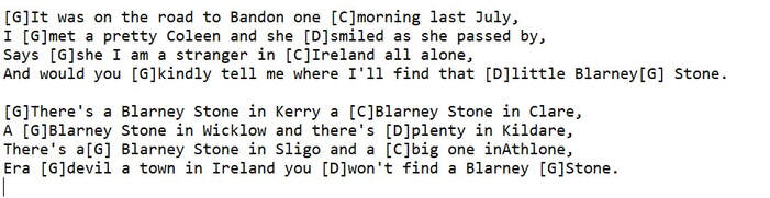 The blarney stone lyrics