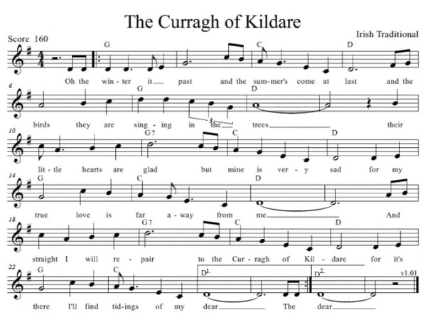 The Curragh of Kildare sheet music