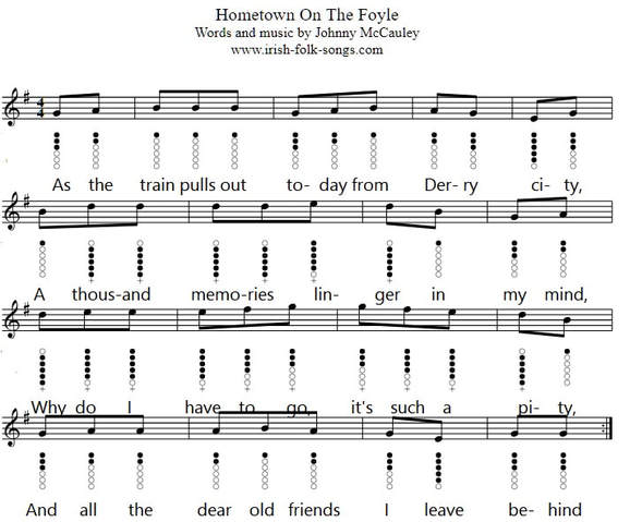 hometown on the foyle sheet music