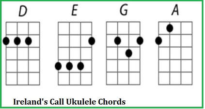 Ireland's call ukulele chors
