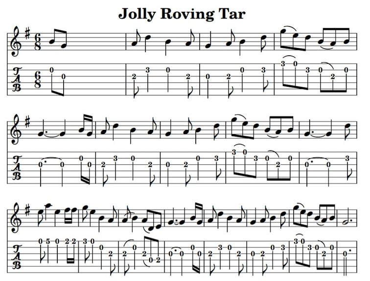 Jolly roving tar guitar tab