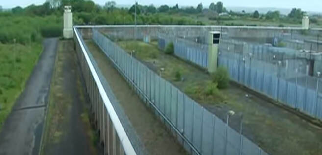 Long Kesh prison exterior fence