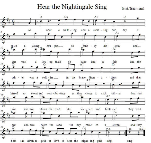 The nightingale sheet music