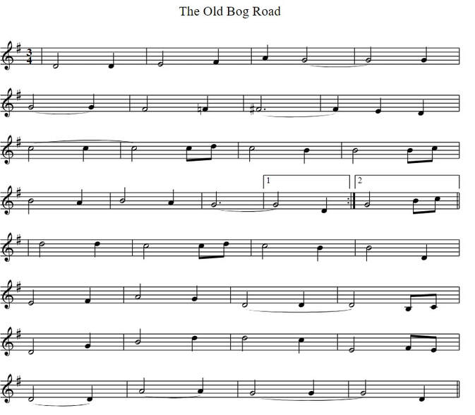The old bog road piano sheet music