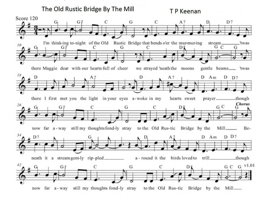 The old rustic bridge sheet music