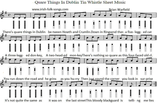 Wolfe Tones sheet music for Quare Things in Dublin