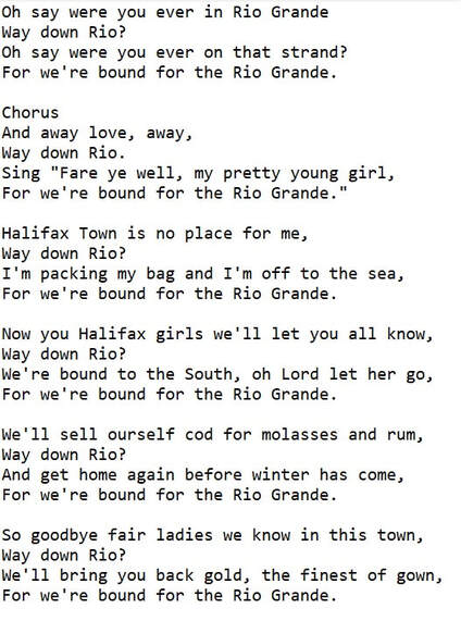 Rio Grande song lyrics
