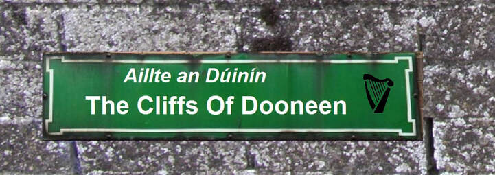 The Cliffs Of Dooneen Road Sign