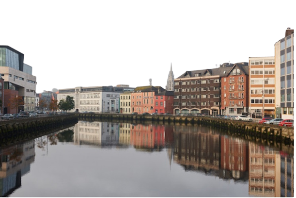 River Lee in Cork City Ireland