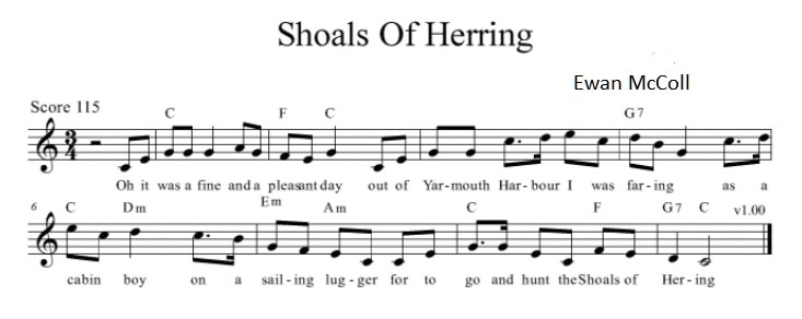 Shoals of herring sheet music
