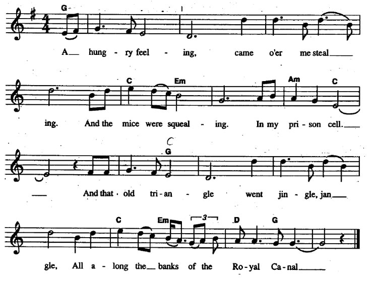 the auld triangle sheet music