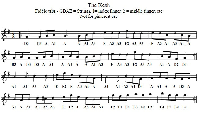 The Kesh Jig violin sheet music
