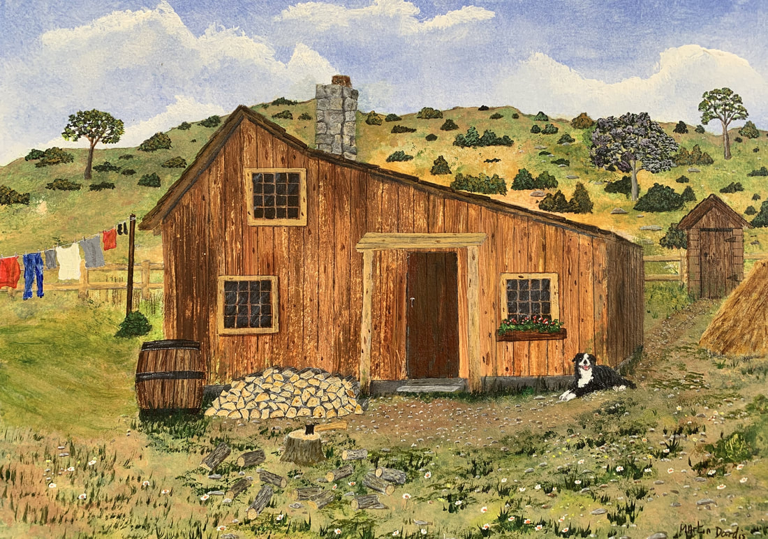 The little house on the prairie painting