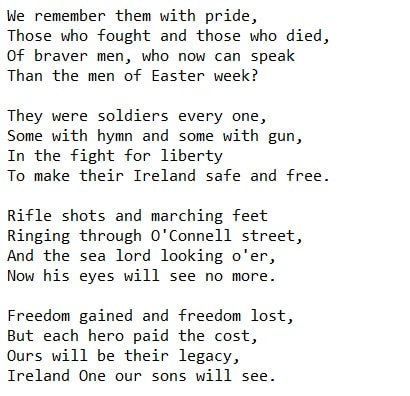 The men of Easter Week lyrics