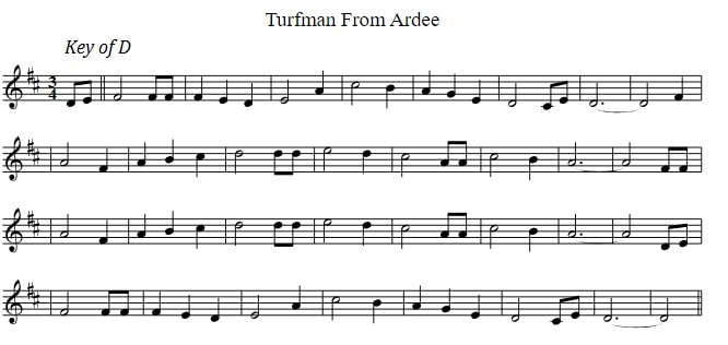 The Turfman from Ardee sheet music by Dermot O'Brien in D Major
