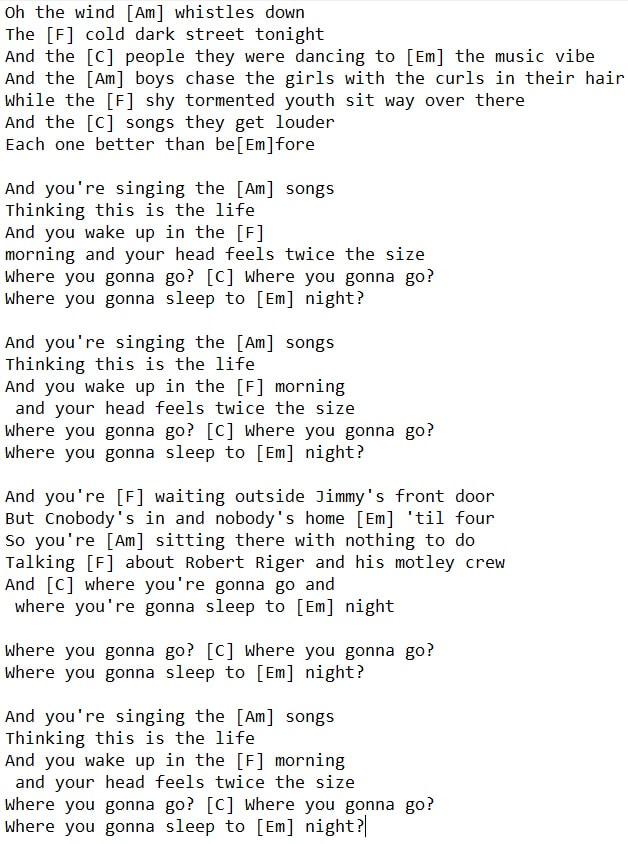 This Is The Life Lyrics And Chords