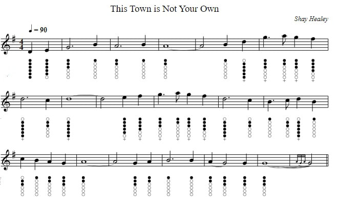 This town is not your own sheet music