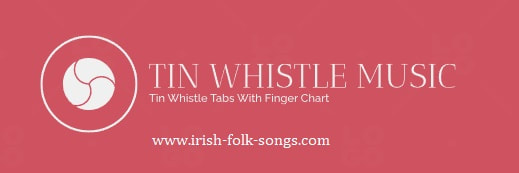 Tin whistle music logo pink