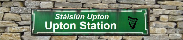 Upton Train Station Road Sign