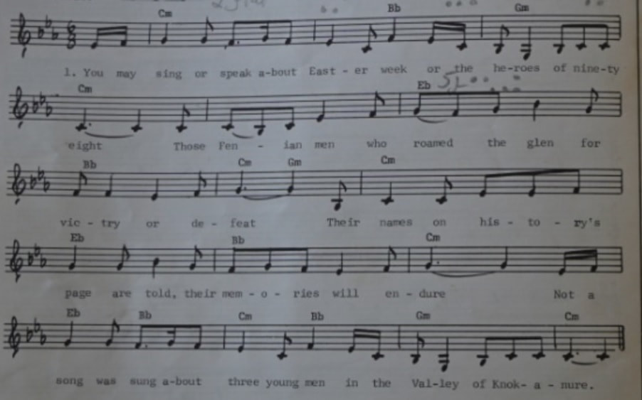 The valley of Knocknaure sheet music