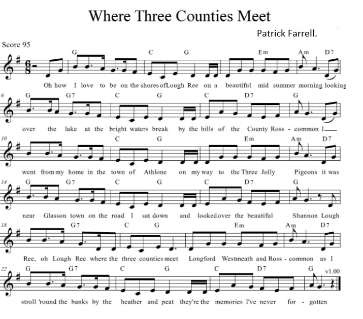 Where the three counties meet sheet music