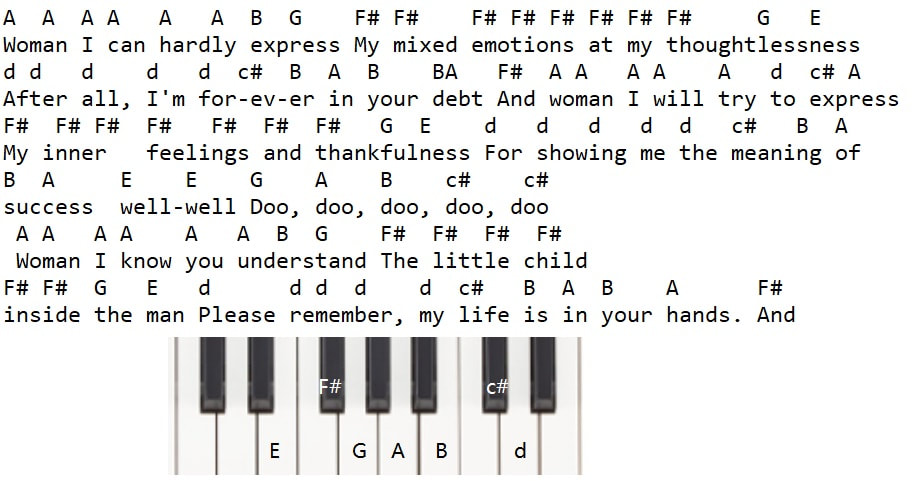Woman - John Lennon  True Piano Transcriptions
