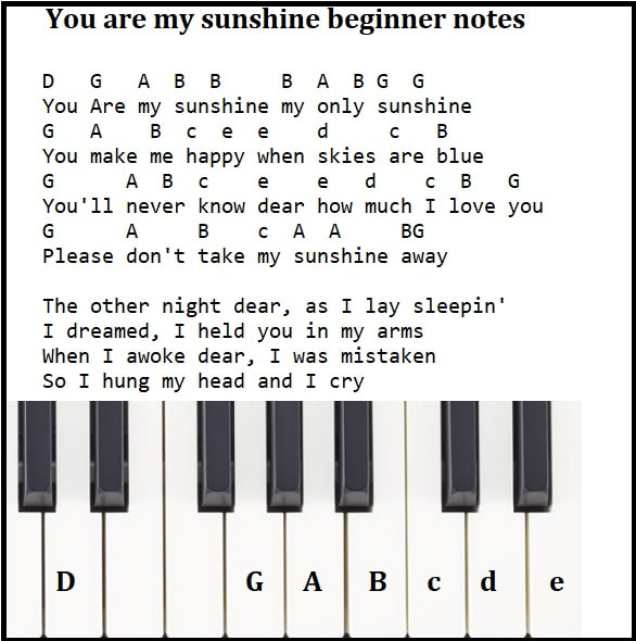 You Are My Sunshine (Lead sheet with lyrics ) Sheet music for